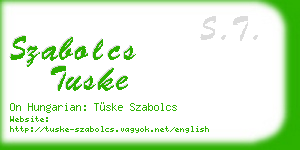 szabolcs tuske business card