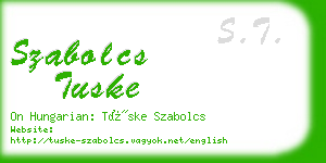 szabolcs tuske business card